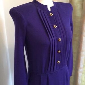 Vintage ST JOHN Knit Blue Women's Dress